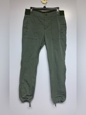 Vina Olive Green Cargo Joggers with Drawcord Ankles women’s size M